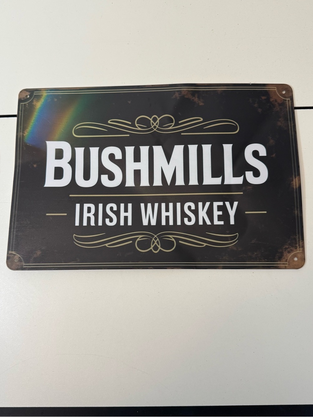 Bush mills Irish Whiskey Metal Sign